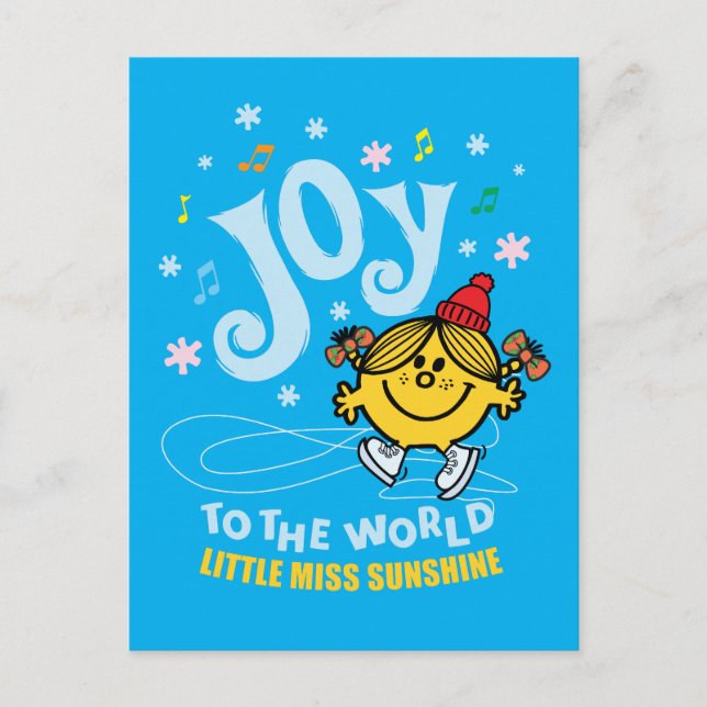 Little Miss Sunshine | Joy To The World Postcard (Front)