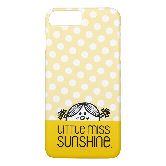 Little Miss Sunshine Peeking Over Name Case-Mate iPhone Case (Back)