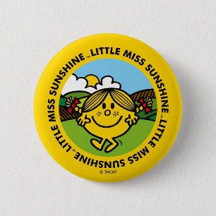 Little Miss Sunshine   Sunshine Circle 2 Inch Round Button
