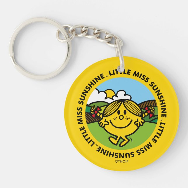 Little Miss Sunshine | Sunshine Circle Keychain (Front)