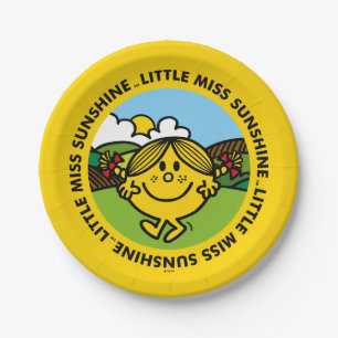 Little Miss Sunshine Sunshine Circle Paper Plate