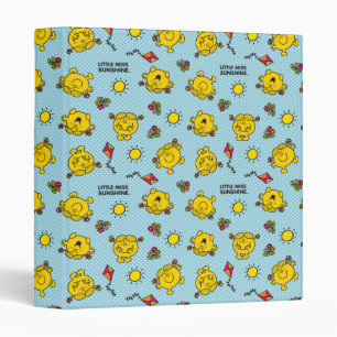 Little Miss Sunshine   Teal Polka Dot Pattern Binder