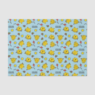 Little Miss Sunshine   Teal Polka Dot Pattern Tissue Paper