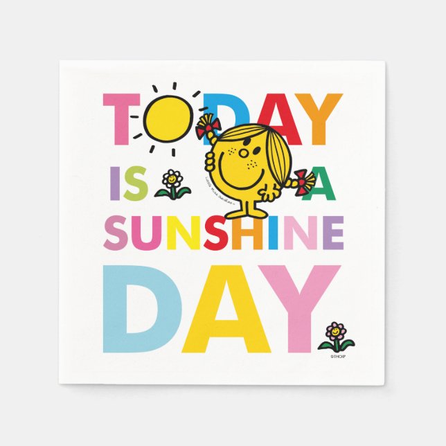 Little Miss Sunshine | Today is a Sunshine Day Napkin (Front)