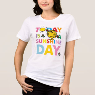 Little Miss Sunshine Today is a Sunshine Day Tri-Blend Shirt