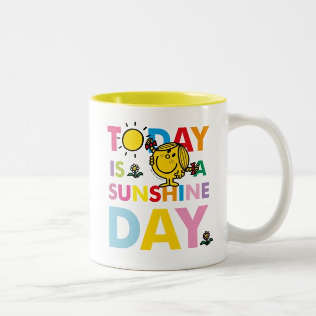 Little Miss Sunshine | Today is a Sunshine Day Two-Tone Coffee Mug (Right)