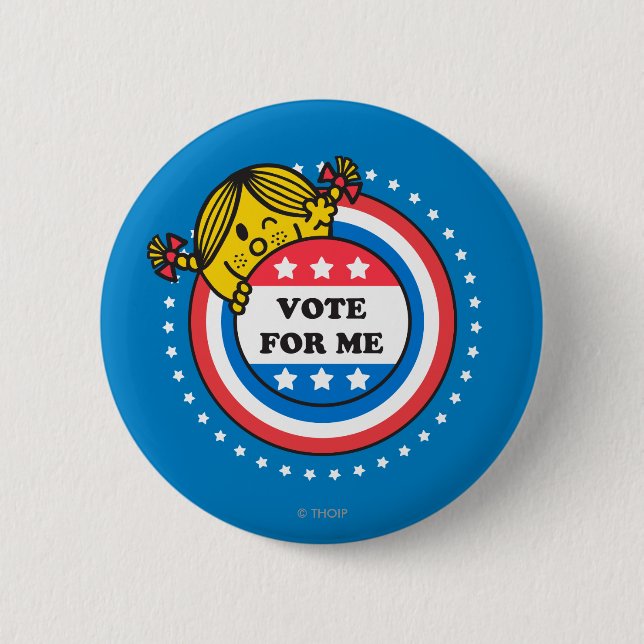 Little Miss Sunshine "Vote for Me" 2 Inch Round Button (Front)