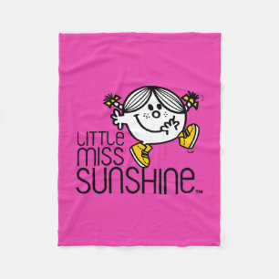 Little Miss Sunshine Walking On Name Graphic Fleece Blanket