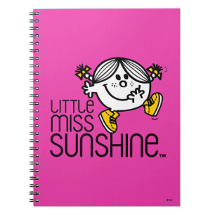 Little Miss Sunshine Walking On Name Graphic Notebook