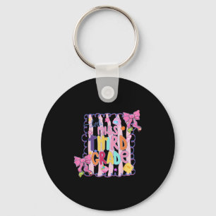 Little Miss Third Grade First Day Of 3rd Grade Coq Keychain