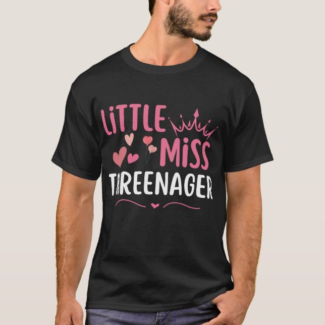 little miss threenager T-Shirt (Front)