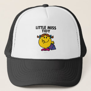 Little Miss Tidy Black Lettering Trucker Hat