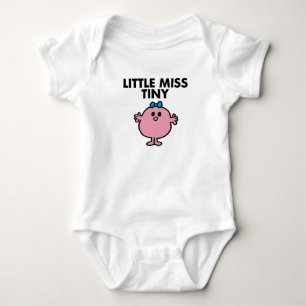 Little Miss Tiny   Black Lettering Baby Bodysuit