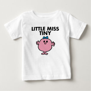 Little Miss Tiny Black Lettering Baby T-Shirt