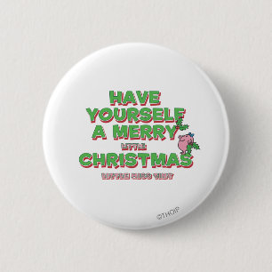 Little Miss Tiny Christmas 2 Inch Round Button