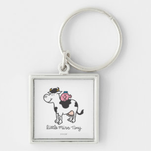 Little Miss Tiny   Cow Riding Keychain