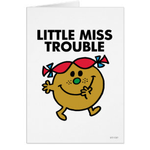Little Miss Trouble Black Lettering
