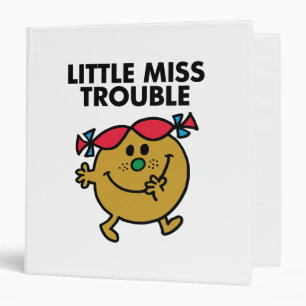 Little Miss Trouble   Black Lettering Binder