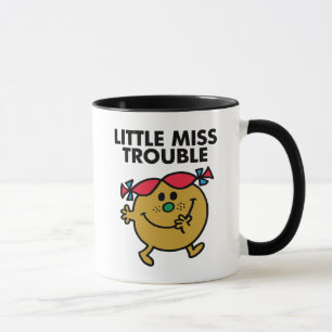 Little Miss Trouble   Black Lettering Mug