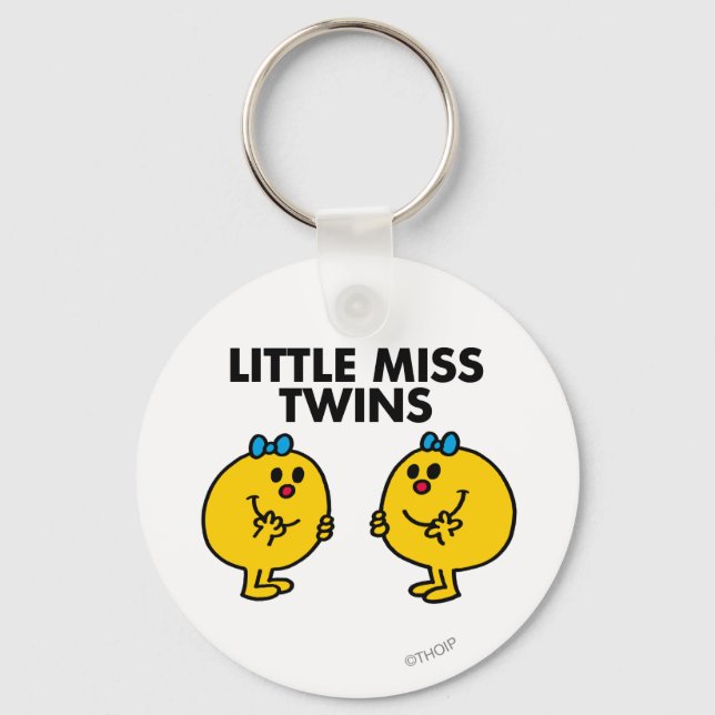 Little Miss Twins | Two Much Fun Keychain (Front)