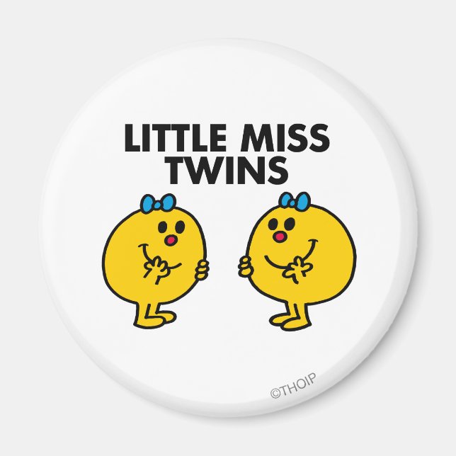 Little Miss Twins | Two Much Fun Magnet (Front)