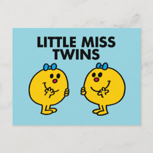 Little Miss Twins Two Much Fun Postcard