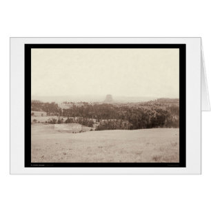 Little Missouri Buttes & Devil's Tower WY 1890