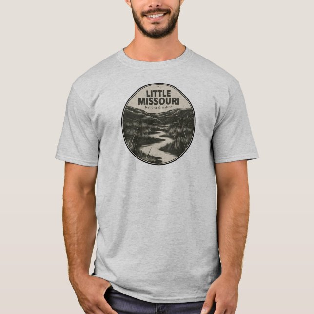 Little Missouri National Grassland Stream T-Shirt (Front)