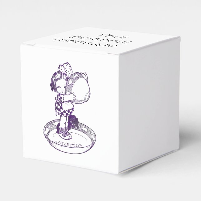 Little Missy Teacup & Saucer Favor Box (Front Side)