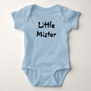 Little Mister baby boy outfit. Bodysuit
