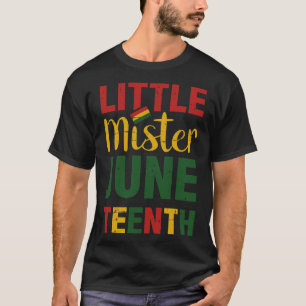 Little mister juneteenth celebrating african freed T-Shirt