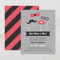 Little Mister or Miss Photo Props Baby Shower