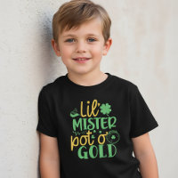 Little Mister Pot O Gold St Patrick T-Shirt Kids