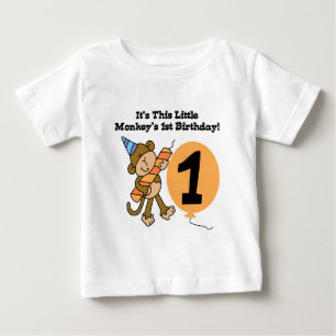 Little Monkey 1st Birthday Tshirts and Gifts