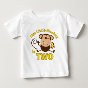 Little Monkey 2nd Birthday Boy Infant T-shirt