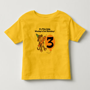 Little Monkey 3e Anniversaire Tshirts et cadeaux