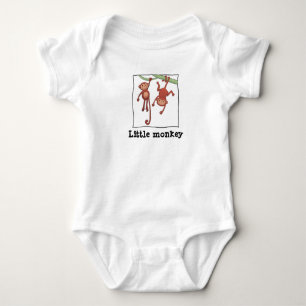 Little monkey baby bodysuit