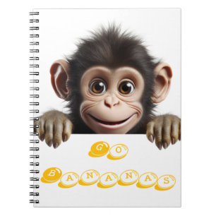 little monkey go bananas notebook