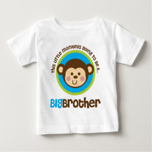 Little Monkey Going To Be A Big Brother Baby T-Shirt