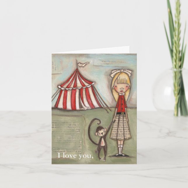 Little Monkey - Note CArd (Front)