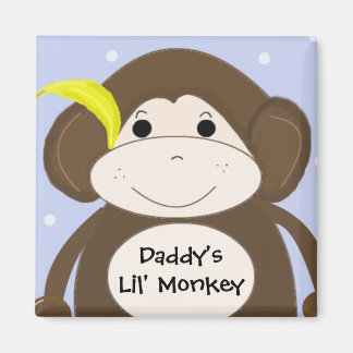 Little Monkey With Cute Saying Magnet