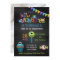 Little Monster any age photo birthday chalkboard