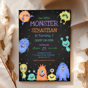 Little Monster Birthday Invitation