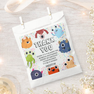 Little Monster Birthday Party for All Ages Favour Bag