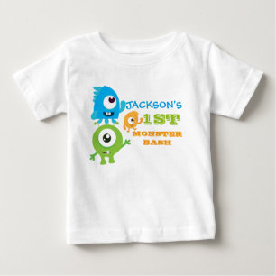 Little monster birthday t-shirt, first birthday baby T-Shirt
