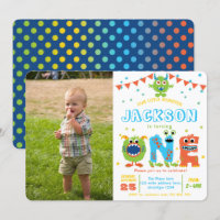Little Monster chalkboard boy 1st birthday photo I