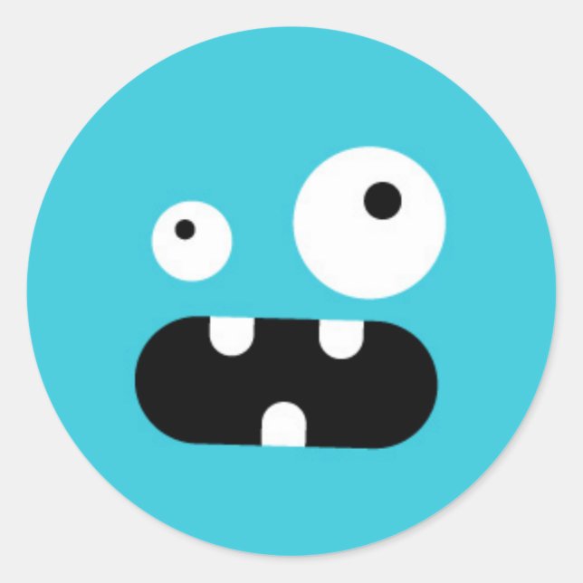 Little Monster Classic Round Sticker (Front)