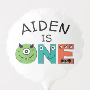 Little Monster First Birthday Balloon