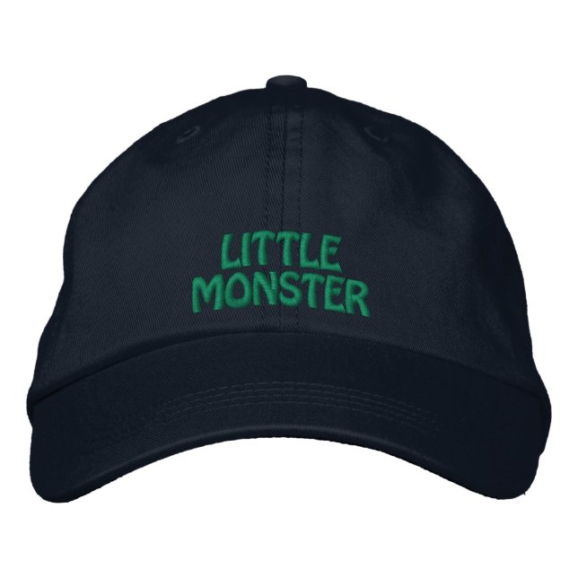 Little Monster Halloween Embroidered Cap (Front)