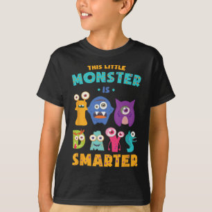 Little Monster Is 100 Days Smarter School Kids Lea T-Shirt